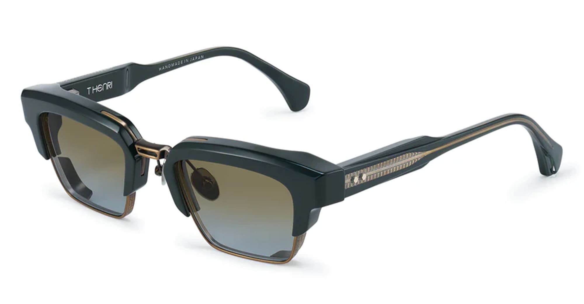 Ottica Mondello Roma - T HENRI - SPCBR - SPEEDTAIL - BRITISH RACING GREEN - Acetate, titanium - shape  - green - EYEWEAR - SUNGLASSES - Unisex,Uomo,Donna,Women,Men - lens  - Made In Japan