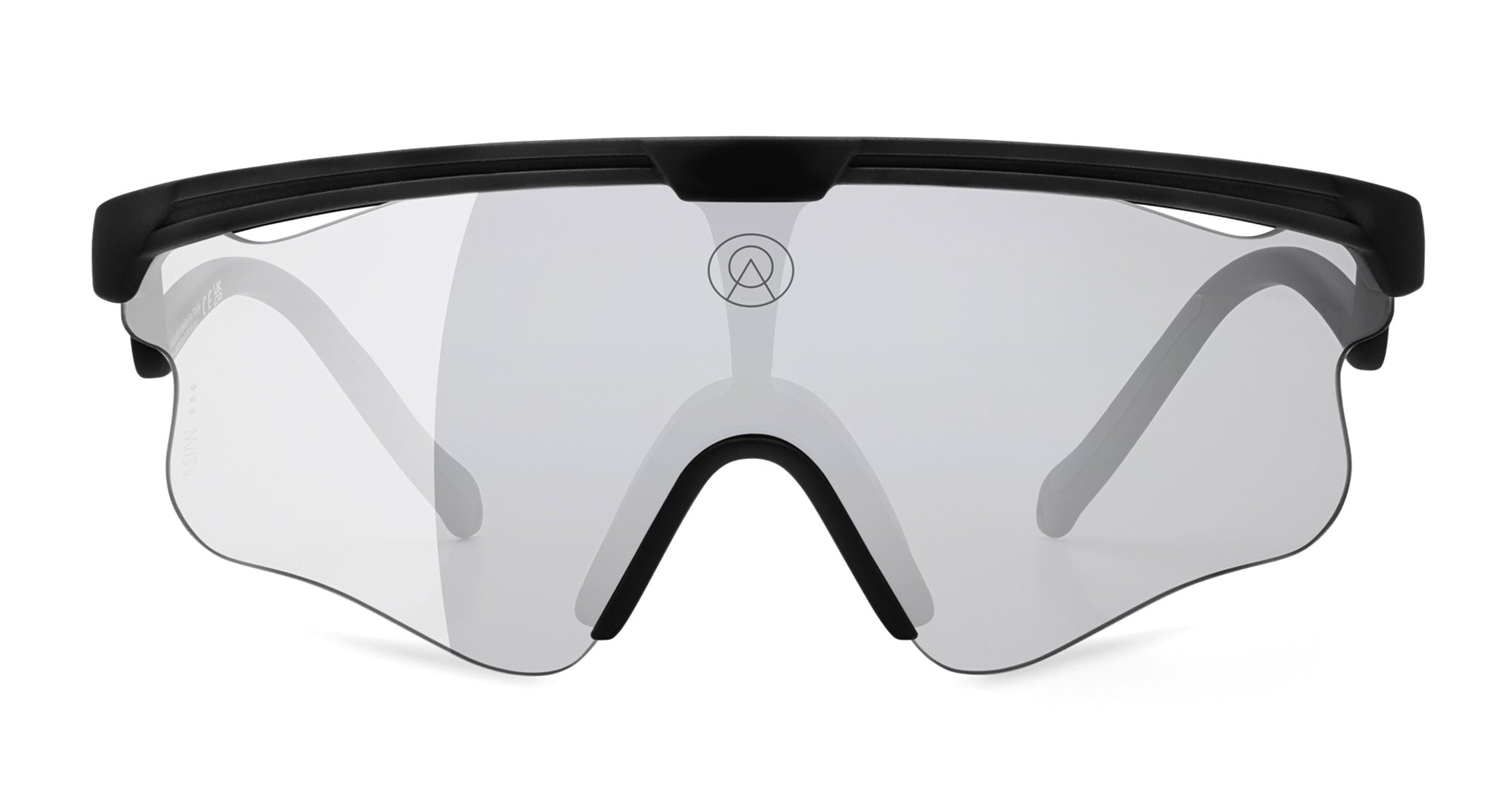 VZUM SUPER ALU - Tr90 - shape Mask - Black - EYEWEAR - SUNGLASSES - Unisex,Uomo,Donna,Women,Men - lens Grey - Made In Italy