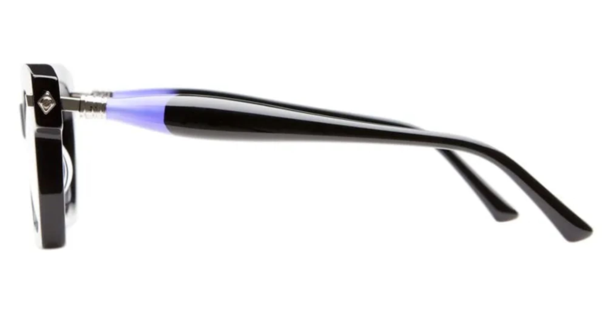 Ottica Mondello Roma - Kuboraum - KRO0J5BSV00000OP - MASK J5 BSV - BLACK SHINE RX - Acetate - shape Squared - Black - EYEWEAR - EYEGLASSES - Unisex,Uomo,Donna,Women,Men - lens Clear - Made In Italy