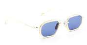 Ottica Mondello Roma - Sato - Kursa-P-RG-1 - Kursa - Platinum / Rose Gold - Titanium - shape Rectangular - silver, gold - EYEWEAR - SUNGLASSES - Unisex,Uomo,Donna,Women,Men - lens Blue - Made In Japan