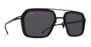 Ottica Mondello Roma - Mykita - 10089970 - RAT - MH6 Pitch Black - stainless steel - shape Navigator - Black - EYEWEAR - SUNGLASSES - Unisex,Uomo,Donna,Women,Men - lens ash grey - Made In Germany