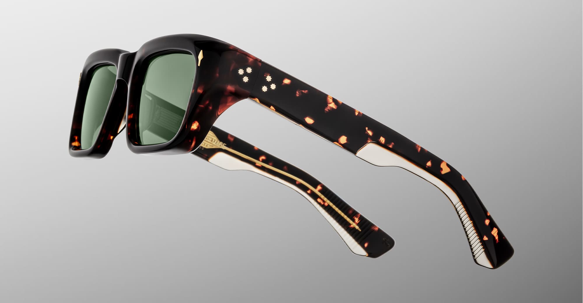 Ottica Mondello Roma - Jacques Marie Mage - JMMWK-18Q - WALKER - ETNA - Acetate - shape Rectangular - Havana - EYEWEAR - SUNGLASSES - Unisex,Uomo,Donna,Women,Men - lens Green - Made In Japan