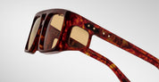 Ottica Mondello Roma - Jacques Marie Mage - JMMWS-10Y5 - DECADE COLLECTION: WINDSOR - BRECCIA - Acetate - shape Rectangular - Havana - EYEWEAR - SUNGLASSES - Uomo,Men - lens Brown - Made In Japan