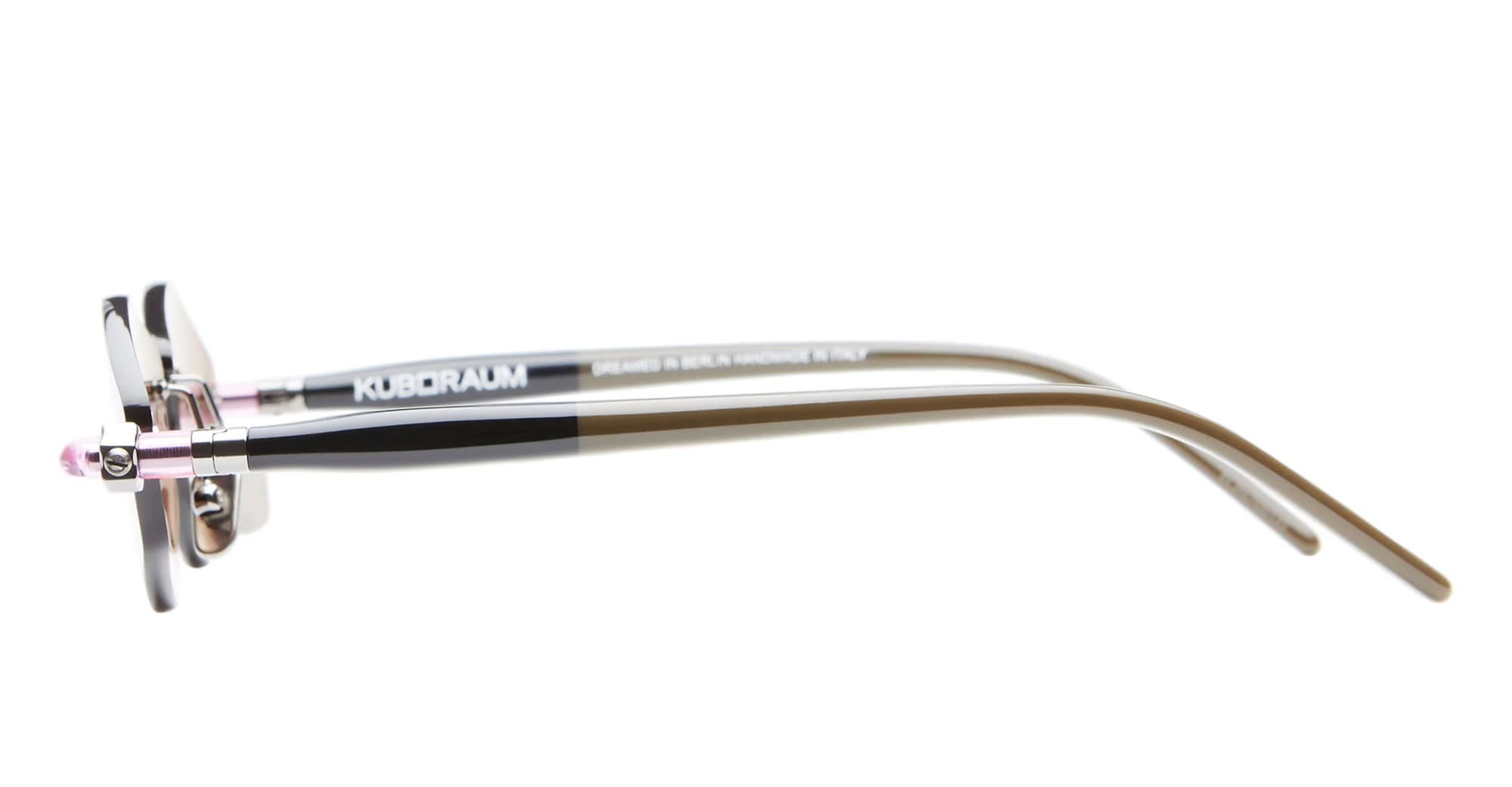 Ottica Mondello Roma - Kuboraum - KRSP60GMBT00004M - MASK P60 GM BT - GUNMETAL - Acetate - shape Hexagonal - grey - EYEWEAR - SUNGLASSES - Unisex,Uomo,Donna,Women,Men - lens Brown - Made In Italy