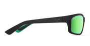 Ottica Mondello Roma - Maui Jim - MJ0766S-004 - KANAIO COAST - MATTE BLACK / GREEN / MAUI GREEN - nylon - shape Squared - Black - EYEWEAR - SUNGLASSES - Unisex,Uomo,Donna,Women,Men - lens Green - Made In Japan