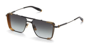 Ottica Mondello Roma - Akoni - AKS-203E-58 - HERA - BLACK / GOLD - Acetate, titanium - shape Squared - Black, gold - EYEWEAR - SUNGLASSES - Uomo,Men - lens Gradient grey - Made In Japan