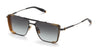 Ottica Mondello Roma - Akoni - AKS-203E-58 - HERA - BLACK / GOLD - Acetate, titanium - shape Squared - Black, gold - EYEWEAR - SUNGLASSES - Uomo,Men - lens Gradient grey - Made In Japan