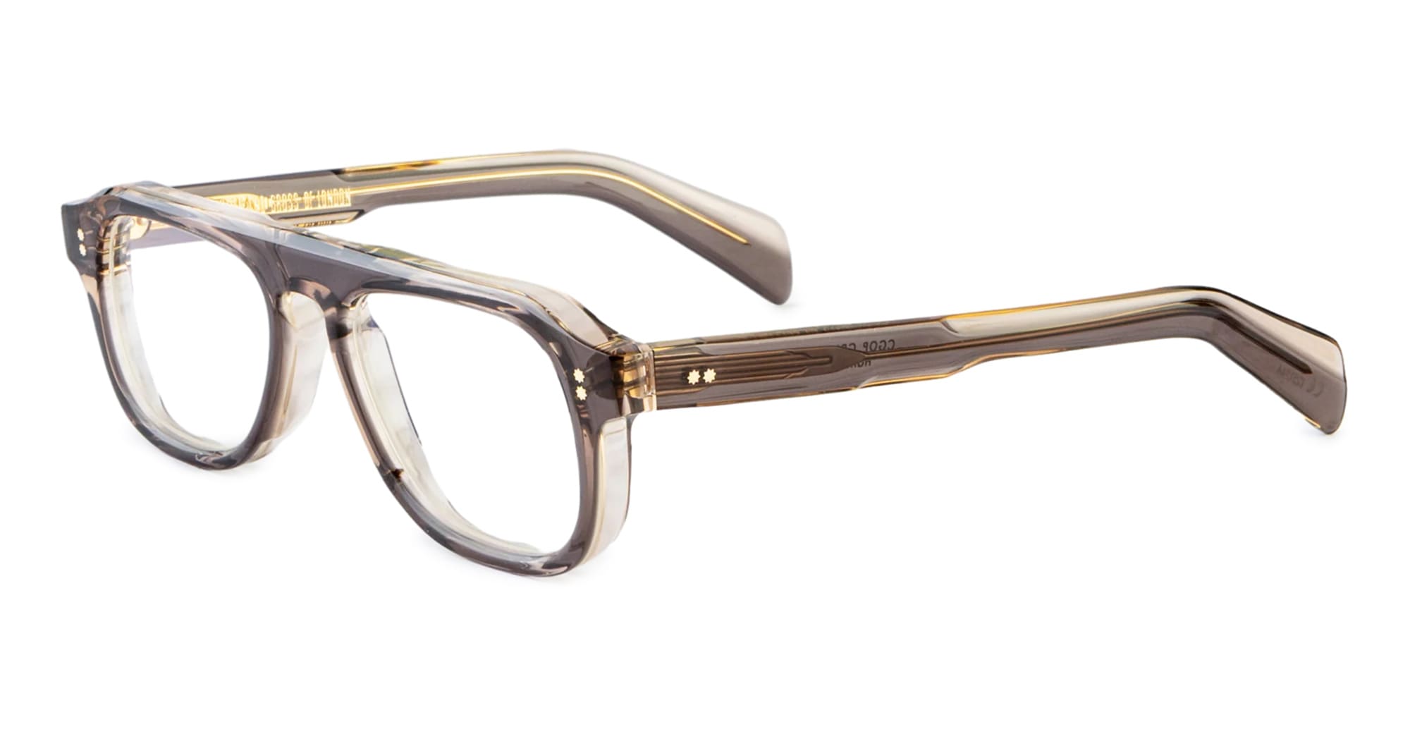 Ottica Mondello Roma - Cutler and Gross - CGOP-GR14-50-04 - GR14 - GREY ON GRANNY CHIC RX - Acetate - shape Aviator - grey - EYEWEAR - EYEGLASSES - Unisex,Uomo,Donna,Women,Men - lens Grey - Made In Italy