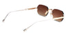 Ottica Mondello Roma - Sato - TEREBELLUM-IV-S1004 - TEREBELLUM IV - ROSE GOLD / PLATINUM - Titanium - shape Oval - rose gold - EYEWEAR - SUNGLASSES - Uomo,Men - lens Gradient brown - Made In Japan