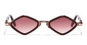 Ottica Mondello Roma - John Dalia - LANA-C460 - LANA - C460 Burgundy / Brushed Copper / Rose Gold - titanium, acetate - shape Diamond - burgundy - EYEWEAR - SUNGLASSES - Unisex,Uomo,Donna,Women,Men - lens red - Made In France