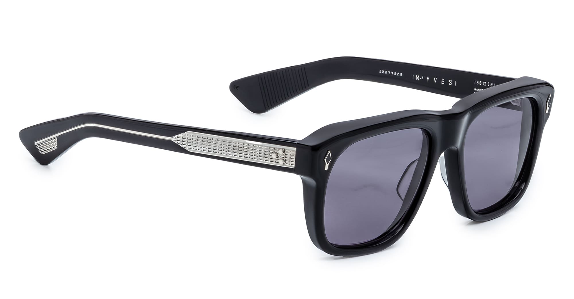 Ottica Mondello Roma - Jacques Marie Mage - JMMYV-K28 - YVES EPOXY II - FUMÉE - Acetate - shape Squared - Black - EYEWEAR - SUNGLASSES - Unisex,Uomo,Donna,Women,Men - lens Grey - Made In Japan