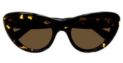 Ottica Mondello Roma - Bottega Veneta - BV1282S-002  - BV1282S-002 - HAVANA - Acetate - shape Cat-eye - Havana - EYEWEAR - SUNGLASSES - Donna,Women - lens Brown - Made In Japan