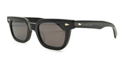 Ottica Mondello Roma - Julius Tart - JTPL-029A-2B-GR-9 - T-MAN - BLACK / DARK GREY LENS - Acetate - shape Rectangular - Black - EYEWEAR - SUNGLASSES - Unisex,Uomo,Donna,Women,Men - lens Grey - Made In Japan