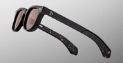 Ottica Mondello Roma - Jacques Marie Mage - JMMXW-18K - JAX 2 - WILLOW - Acetate - shape Wellington - Black - EYEWEAR - SUNGLASSES - Unisex,Uomo,Donna,Women,Men - lens Brown - Made In Japan
