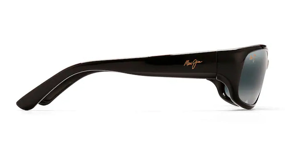 Ottica Mondello Roma - Maui Jim - MJ0103S-001 - STINGRAY - GLOSS BLACK / NEUTRAL GREY LENS - nylon - shape Rectangular - Black - EYEWEAR - SUNGLASSES - Unisex,Uomo,Donna,Women,Men - lens Grey - Made In Italy
