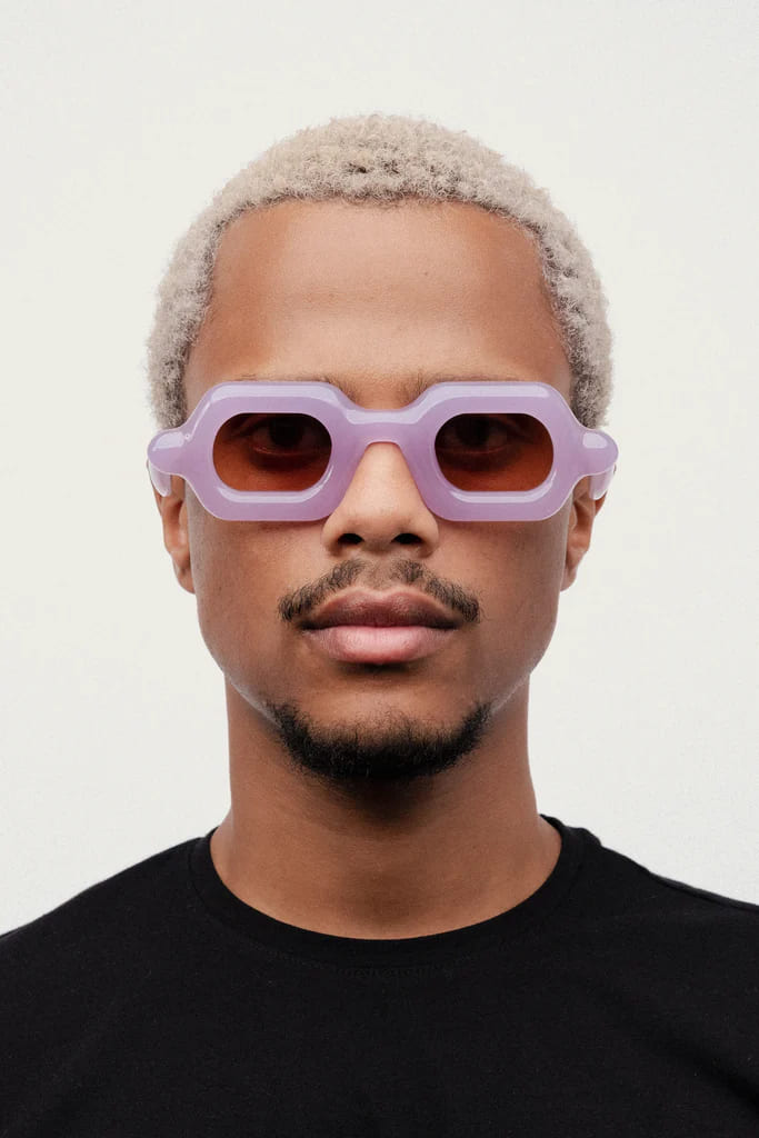 Ottica Mondello Roma - Paloceras - pebble-lilac-dream-sx - PEBBLE - LILAC DREAM SX - Acetate - shape Squared - violet - EYEWEAR - SUNGLASSES - Unisex,Uomo,Donna,Women,Men - lens Brown - Made In China