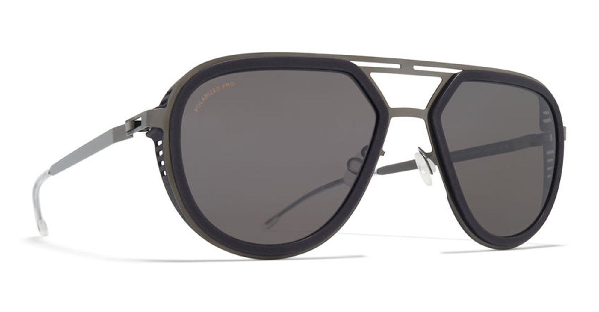  Shiny Graphite - stainless steel - shape  - grey - EYEWEAR - SUNGLASSES - Unisex,Uomo,Donna,Women,Men - lens  - Made In Germany