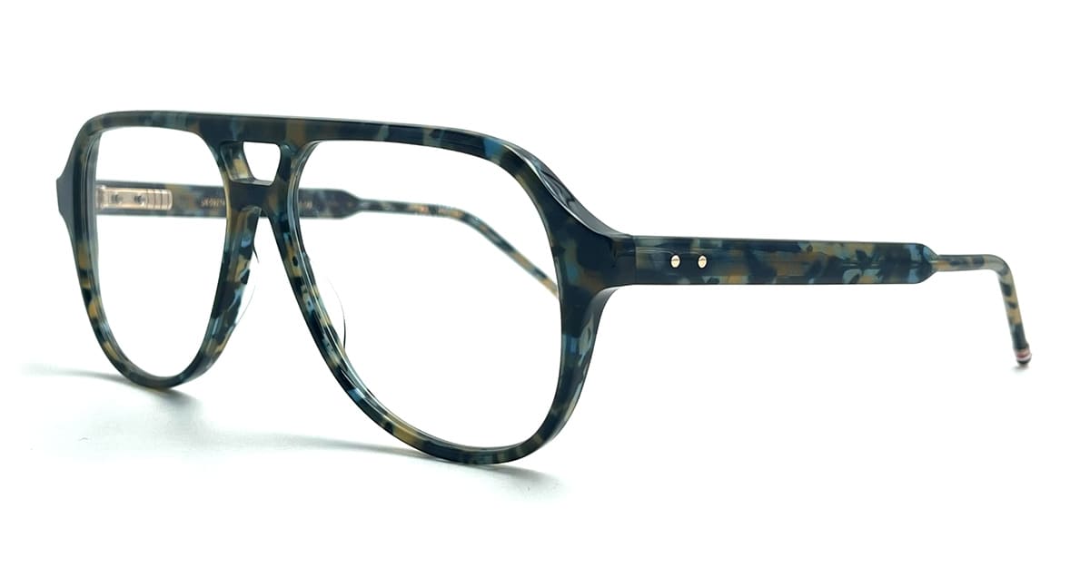 Ottica Mondello Roma - Thom Browne - UEO927A-G0002-416-59 - AVIATOR - RWB TORTOISE RX - Acetate - shape  - Tortoise - EYEWEAR - EYEGLASSES - Uomo,Men - lens  - Made In Japan