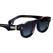 Ottica Mondello Roma - T HENRI - DCW - DIABLO - TWILIGHT - Acetate, titanium - shape Round - blue, gold - EYEWEAR - SUNGLASSES - Unisex,Uomo,Donna,Women,Men - lens Gradient blue - Made In Japan