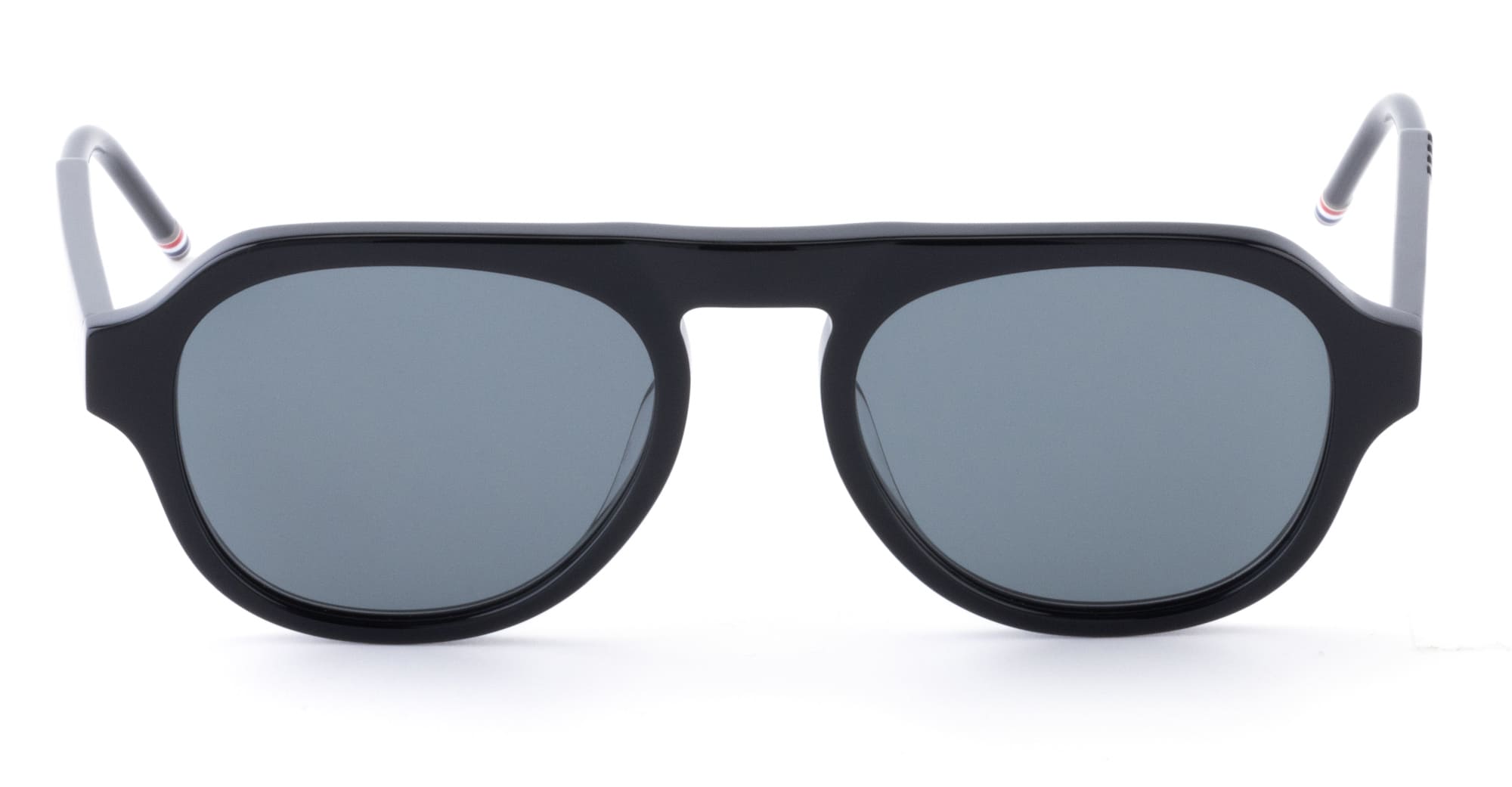 Ottica Mondello Roma - Thom Browne - UES416A-G0002-007-52 - OVAL - BLACK - Acetate - shape Oval - Black - EYEWEAR - SUNGLASSES - Unisex,Uomo,Donna,Women,Men - lens Grey - Made In Japan