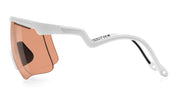Ottica Mondello Roma - Alba Optics - 8050054518602 - DELTA - WHITE / VZUM SALMON - Tr90 - shape Mask - White - EYEWEAR - SUNGLASSES - Unisex,Uomo,Donna,Women,Men - lens Pink - Made In Italy