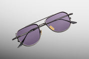 Ottica Mondello Roma - Jacques Marie Mage - JMMCEN-19J - CENDRAS - CORBEAU - Titanium - shape Pilot - Black - EYEWEAR - SUNGLASSES - Unisex,Uomo,Donna,Women,Men - lens Grey - Made In Japan
