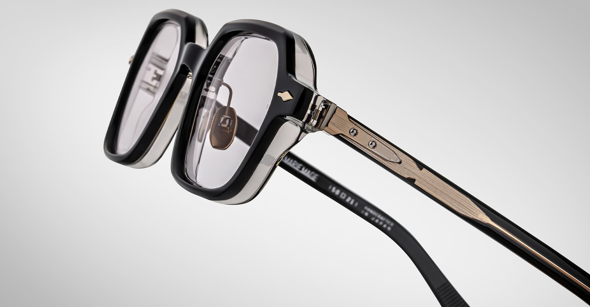 Ottica Mondello Roma - Jacques Marie Mage - JMMHOLRX-1K - HOLDEN - MAVERICK RX - Acetate - shape  - Black - EYEWEAR - EYEGLASSES - Unisex,Uomo,Donna,Women,Men - lens  - Made In Japan