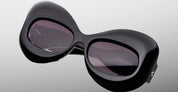 Ottica Mondello Roma - Jacques Marie Mage - JMMTWN-26 - STANLEY KUBRICK BY JMM: TWINS - SHADOW - Acetate - shape Butterfly - Black - EYEWEAR - SUNGLASSES - Unisex,Uomo,Donna,Women,Men - lens Gradient black - Made In Japan