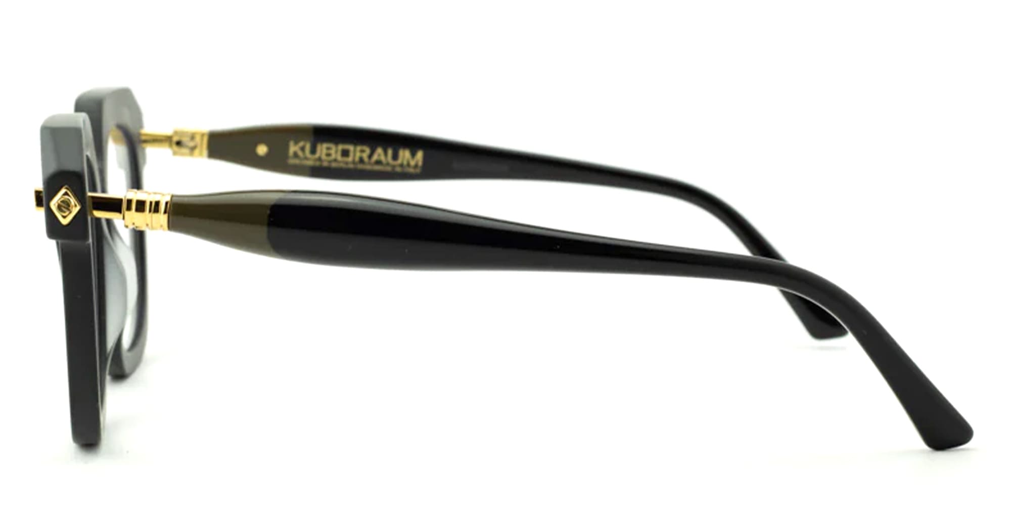 Ottica Mondello Roma - Kuboraum - KRO0J8BM000000OP - MASK J8 - BLACK MATTE RX - Acetate - shape Squared - Black - EYEWEAR - EYEGLASSES - Unisex,Uomo,Donna,Women,Men - lens Clear - Made In Italy