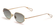 Ottica Mondello Roma - Ahlem - AHL.001209.SUN - Colombe - Champagne / Green Gradient (Limited Ed.) - Metal - shape Oval - Gold - EYEWEAR - SUNGLASSES - Unisex,Uomo,Donna,Women,Men - lens Gradient green - Made In France