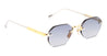 Ottica Mondello Roma - Sato - TEREBELLUM-II-S703 - TEREBELLUM II - YELLOW GOLD / PLATINUM - Titanium - shape Squared - yellow gold - EYEWEAR - SUNGLASSES - Uomo,Men - lens Gradient blue - Made In Japan