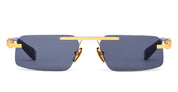 Ottica Mondello Roma - Balmain - BPS-187A-58 - PIERRE II - 18K GOLD / BLACK - Titanium - shape Rectangular - gold, black - EYEWEAR - SUNGLASSES - Unisex,Uomo,Donna,Women,Men - lens Grey - Made In Japan