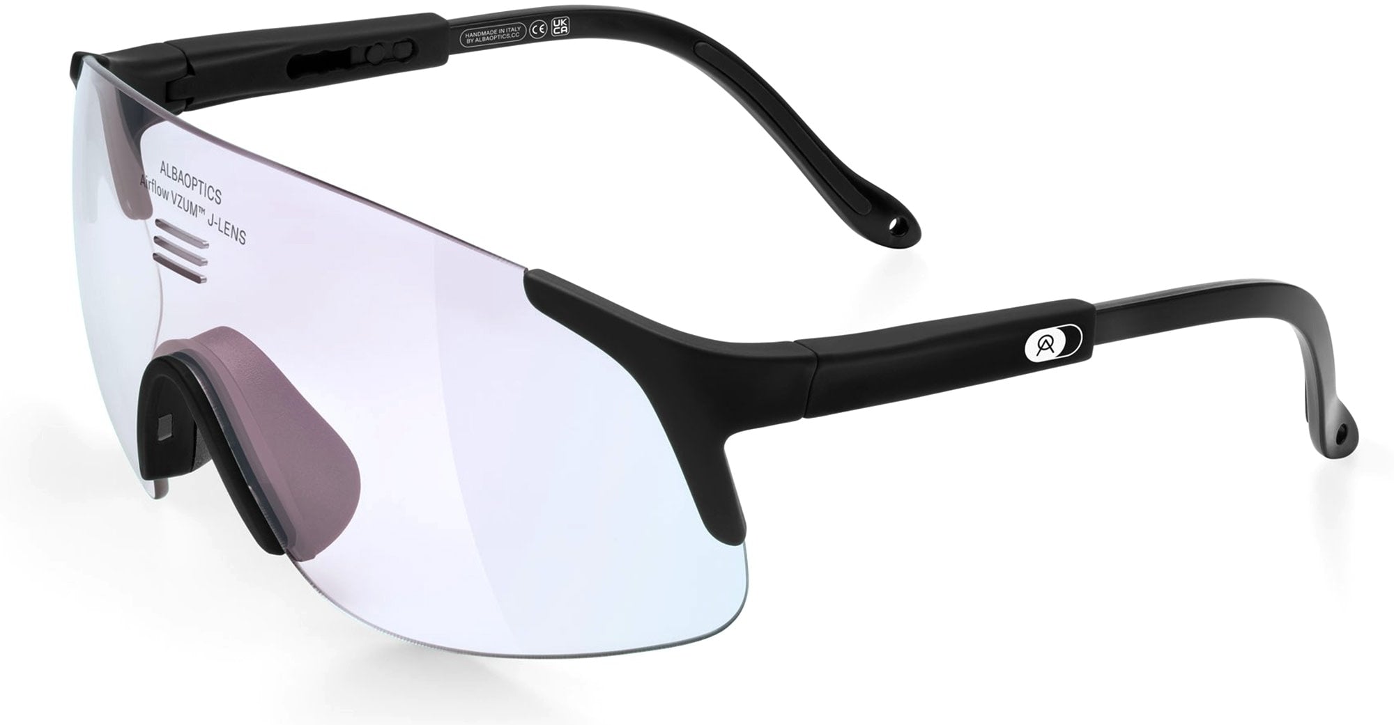 Ottica Mondello Roma - Alba Optics - 8050054518503 - JUMBO - BLACK / VZUM F-LENS FIRE - Tr90 - shape Mask - Black - EYEWEAR - SUNGLASSES - Unisex,Uomo,Donna,Women,Men - lens red - Made In Italy