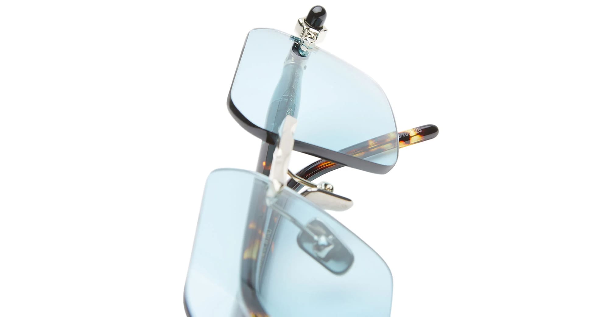 Ottica Mondello Roma - Kuboraum - KRSP64LGGH00004E - MASK P64 LG GH - LIGHT GOLD - Acetate - shape Rectangular - Gold - EYEWEAR - SUNGLASSES - Unisex,Uomo,Donna,Women,Men - lens Blue - Made In Italy