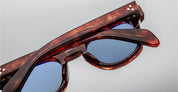 Ottica Mondello Roma - Jacques Marie Mage - JMMJL-7U - JULIEN - BRECCIA - Acetate - shape Panto - Tortoise - EYEWEAR - SUNGLASSES - Uomo,Men - lens Blue - Made In Japan