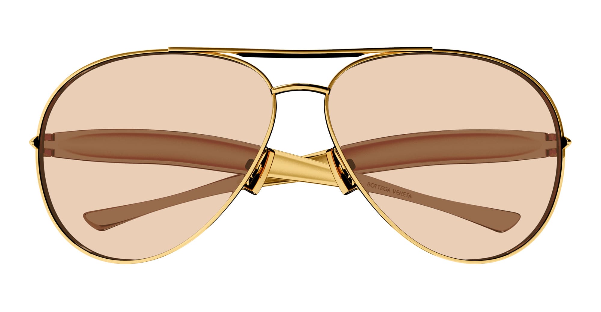 Ottica Mondello Roma - Bottega Veneta - BV1305S-002 - BV1305S-002 - GOLD / BROWN LENS - Metal - shape Aviator - Gold - EYEWEAR - SUNGLASSES - Unisex,Uomo,Donna,Women,Men - lens Brown - Made In Italy