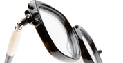 Ottica Mondello Roma - Kuboraum - KRO0P4BYB00000OP - MASK P4 - BLACK SHINE / IVORY RX - Acetate - shape  - black, ivory - EYEWEAR - EYEGLASSES - Uomo,Men - lens  - Made In Italy