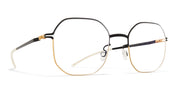 Ottica Mondello Roma - Mykita - 10086027 - CAT - GOLD / JET BLACK RX - stainless steel - shape Squared - gold, black - EYEWEAR - EYEGLASSES - Donna,Women - lens Clear - Made In Germany