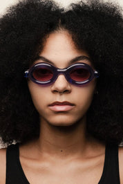 Ottica Mondello Roma - Paloceras - CB-RX - PEBBLE - Crystal Blue RX - Acetate - shape Oval - blue - EYEWEAR - SUNGLASSES - Unisex,Uomo,Donna,Women,Men - lens red - Made In China
