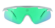 Ottica Mondello Roma - Alba Optics - 8050054517995 - MANTRA - ICE / VZUM F-LENS BTL - Tr90 - shape Mask - grey - EYEWEAR - SUNGLASSES - Unisex,Uomo,Donna,Women,Men - lens blue green - Made In Italy