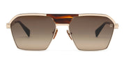 Ottica Mondello Roma - Balmain - BPS-177C-60 - SERGEANT - 12K GOLD / BROWN SWIRL - Acetate, titanium - shape Navigator - brown, gold - EYEWEAR - SUNGLASSES - Unisex,Uomo,Donna,Women,Men - lens Gradient brown - Made In Japan