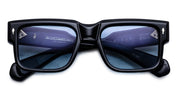 Ottica Mondello Roma - Jacques Marie Mage - JMMHE-K5 - HEMMINGS - OBSCURE - Acetate - shape Squared - Black - EYEWEAR - SUNGLASSES - Unisex,Uomo,Donna,Women,Men - lens Gradient blue - Made In Japan