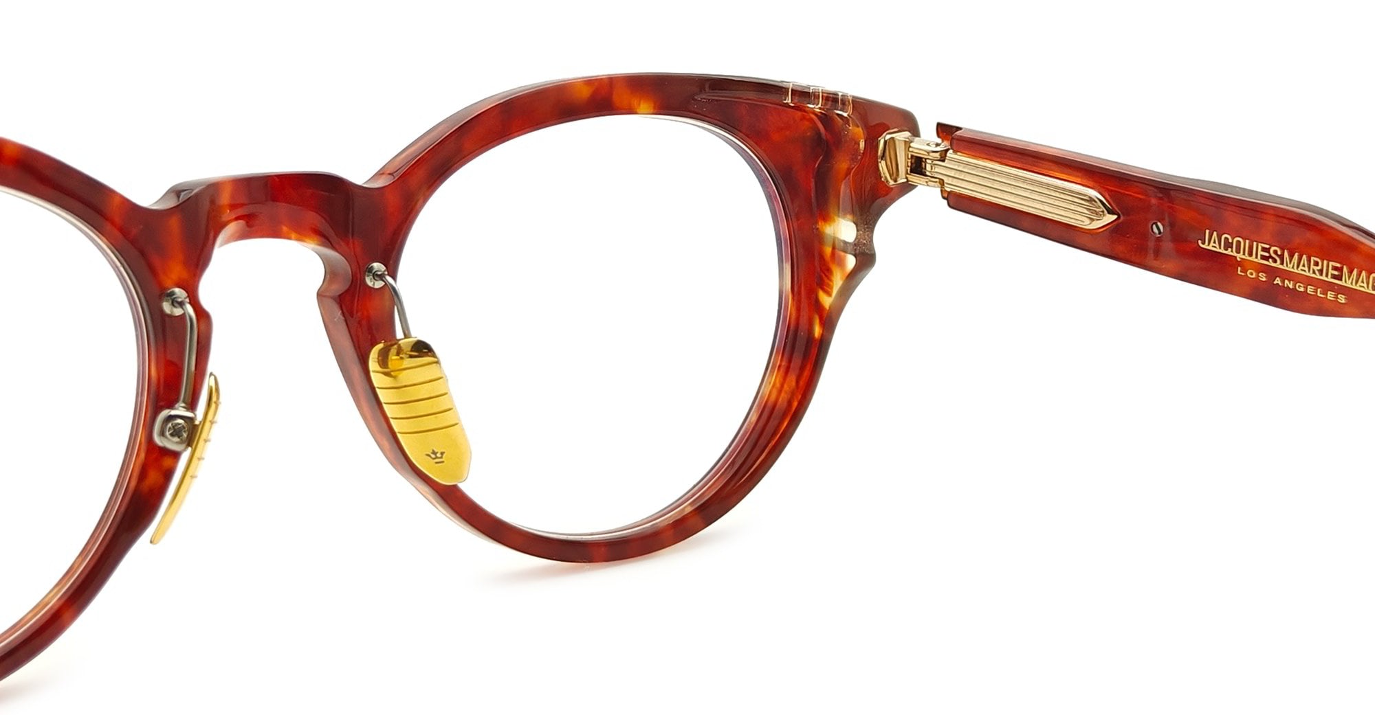 Ottica Mondello Roma - Jacques Marie Mage - JMMAARXAF-7U - ARP - BRECCIA RX - Acetate - shape Round - brown - EYEWEAR - EYEGLASSES - Uomo,Men - lens Clear - Made In Japan