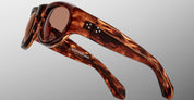 Ottica Mondello Roma - Jacques Marie Mage - JMMLY-18P - CLYDE 2.0 - BOURBON - Acetate - shape Oval - Havana - EYEWEAR - SUNGLASSES - Unisex,Uomo,Donna,Women,Men - lens Brown - Made In Japan