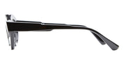 Ottica Mondello Roma - Kuboraum - KROK44BS000000OP - MASK K44 BS - BLACK SHINE RX - Acetate - shape Cat-eye - Black - EYEWEAR - EYEGLASSES - Unisex,Uomo,Donna,Women,Men - lens Clear - Made In Italy