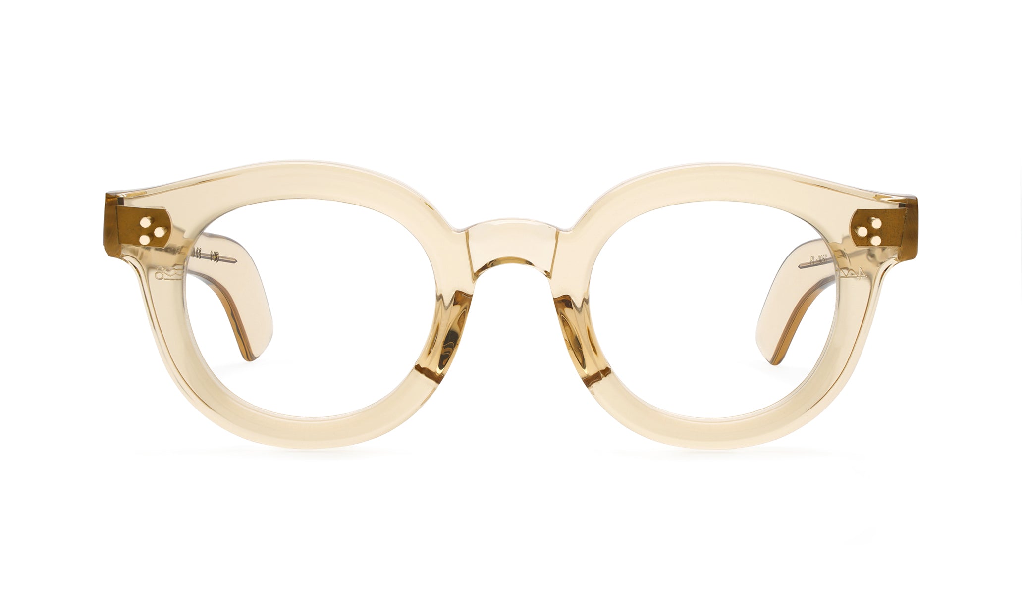 Ottica Mondello Roma - Max Pittion - MXPL-005G - MAESTRO 44 - DUSTY CHAMPAGNE RX - Acetate - shape  - Champagne - EYEWEAR - EYEGLASSES - Unisex,Uomo,Donna,Women,Men - lens  - Made In Japan