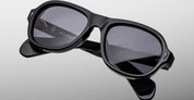 Ottica Mondello Roma - Jacques Marie Mage - JMMRH-58 - RICHARD - RAVEN - Acetate - shape Pilot - Black - EYEWEAR - SUNGLASSES - Unisex,Uomo,Donna,Women,Men - lens charcoal - Made In Japan