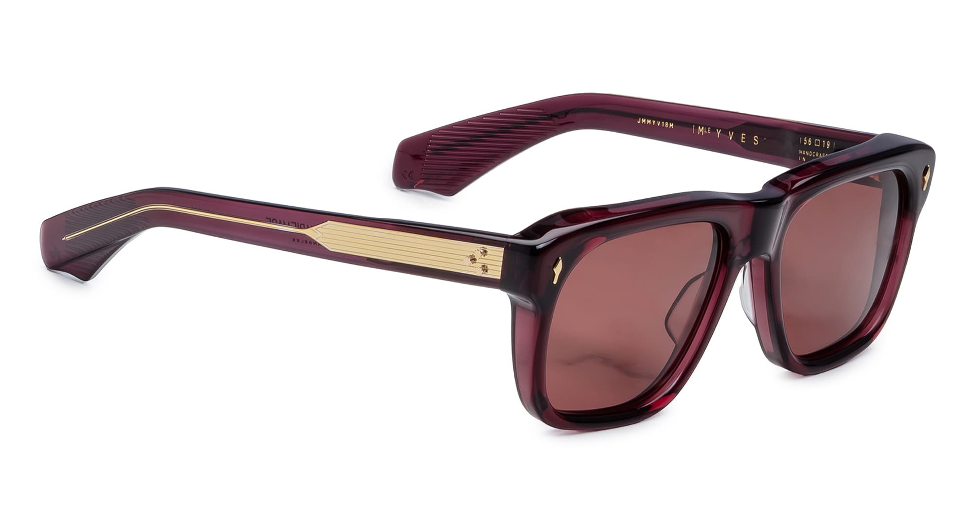 Ottica Mondello Roma - Jacques Marie Mage - JMMYV-18M - YVES - AMARENA - Acetate - shape Squared - red - EYEWEAR - SUNGLASSES - Unisex,Uomo,Donna,Women,Men - lens red - Made In Japan