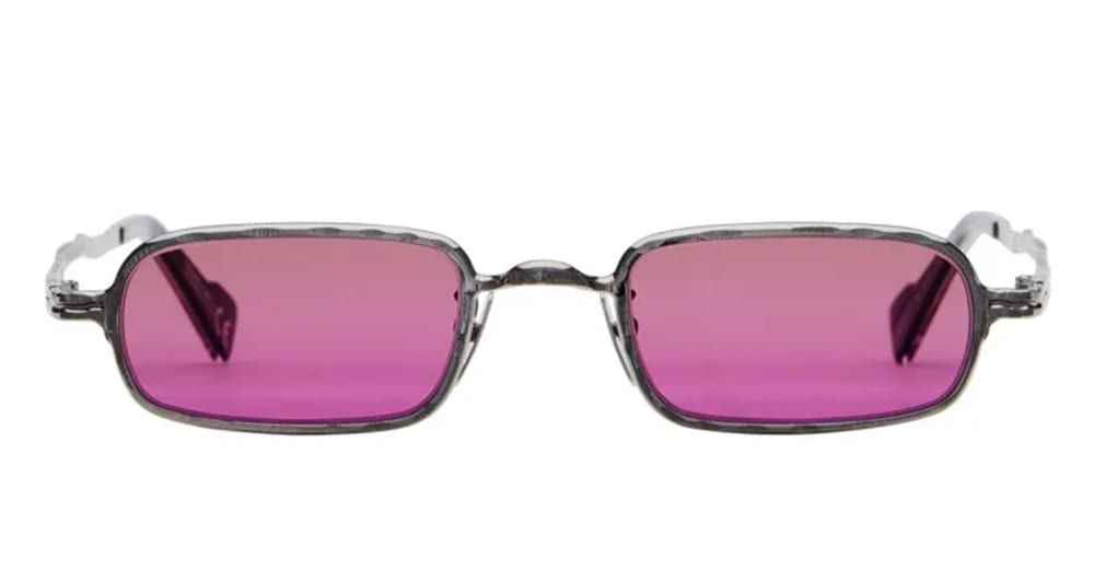 Ottica Mondello Roma - Kuboraum - KRSZ18GM000000FX - MASK Z18 GM - GUNMETAL - metal, acetate - shape Rectangular - fuchsia - EYEWEAR - SUNGLASSES - Unisex,Uomo,Donna,Women,Men - lens Pink - Made In Italy