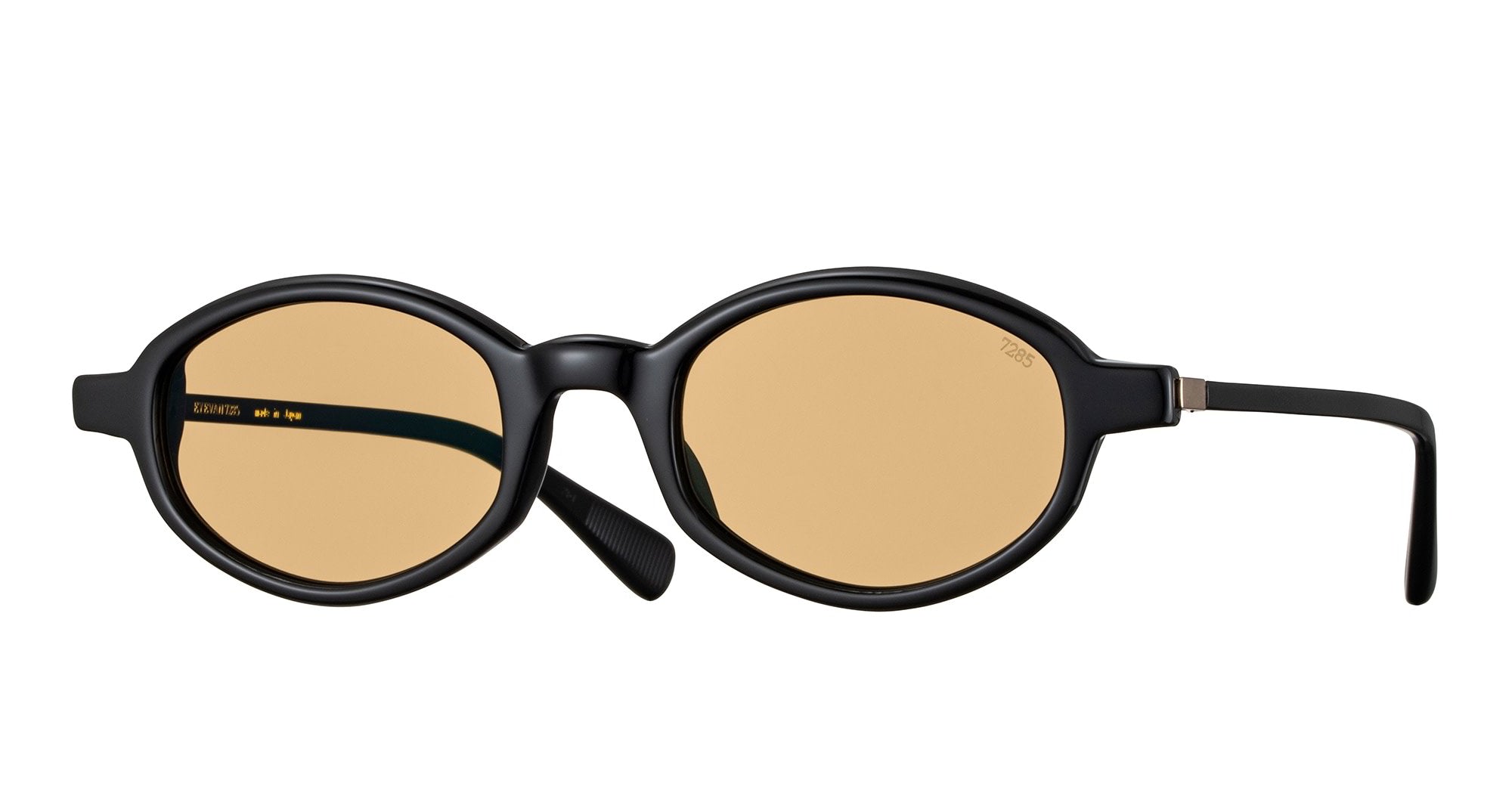  BROWN LENS - Acetate - shape Oval - Black - EYEWEAR - SUNGLASSES - Unisex,Uomo,Donna,Women,Men - lens Brown - Made In Japan